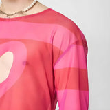 Litlookz Studio Soft Boy Heart Cut Out Crop Top, view 2