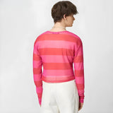 Litlookz Studio Soft Boy Heart Cut Out Crop Top, view 4