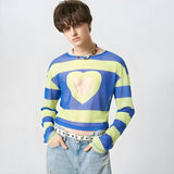 Litlookz Studio Soft Boy Heart Cut Out Crop Top, view 6