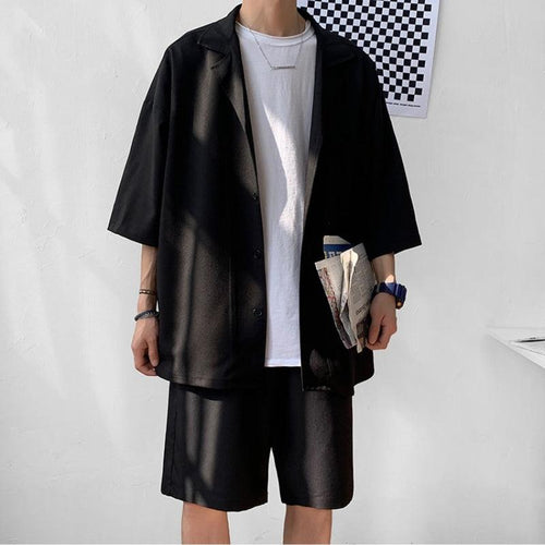 Litlookz Studio Soft Boy Shirt and Shorts Two Piece Set