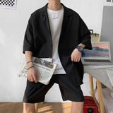Litlookz Studio Soft Boy Shirt and Shorts Two Piece Set, view 4