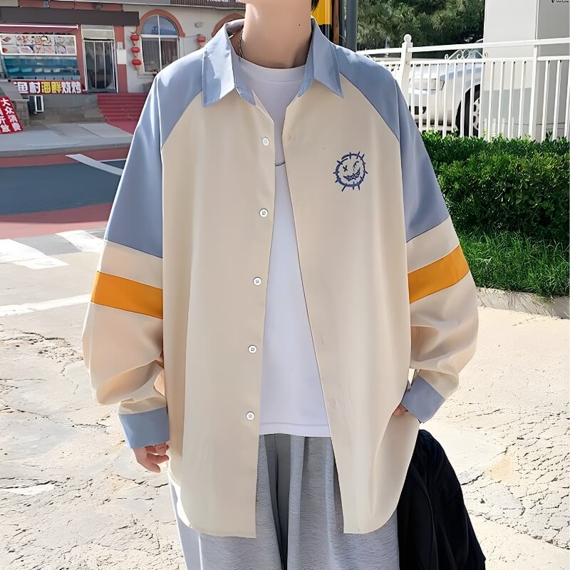 Litlookz Studio Soft Boy Smiley Pastel Shirt