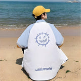 Litlookz Studio Soft Boy Smiley Pastel Shirt, view 6