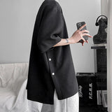 Litlookz Studio Soft Boy Snap Button Up Tee, view 6