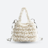 Litlookz Studio Soft Girl Beaded Chain Strap Handbag, view 5
