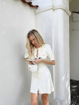 Litlookz Studio Soft Girl Button Up Mini Dress, view 3