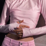 Litlookz Studio Soft Girl Candy Pink Metallic Top, view 2