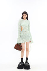 Litlookz Studio Soft Girl Cut Out Mini Dress, view 3