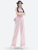Litlookz Studio Soft Girl Distressed Straight Leg Pants, view 3