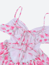 Litlookz Studio Soft Girl Floral Backless Chiffon Mini Dress, view 5