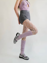 Litlookz Studio Soft Girl Floral Lace Tights, view 5