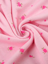 Litlookz Studio Soft Girl Floral Lace Trim Bodysuit, view 4