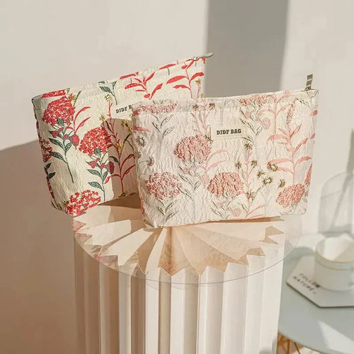 Litlookz Studio Soft Girl Floral Makeup Bag