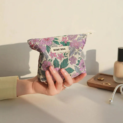 Litlookz Studio Soft Girl Floral Mini Makeup Bag