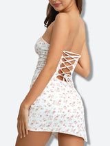 Litlookz Studio Soft Girl Floral Tube Mini Dress, view 2