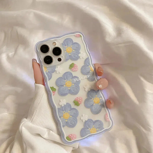 Litlookz Studio Soft Girl Flowers Clear Phone Case