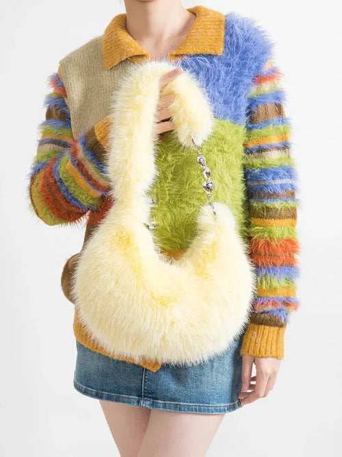 Litlookz Studio Soft Girl Fluffy Multifunctional Bag
