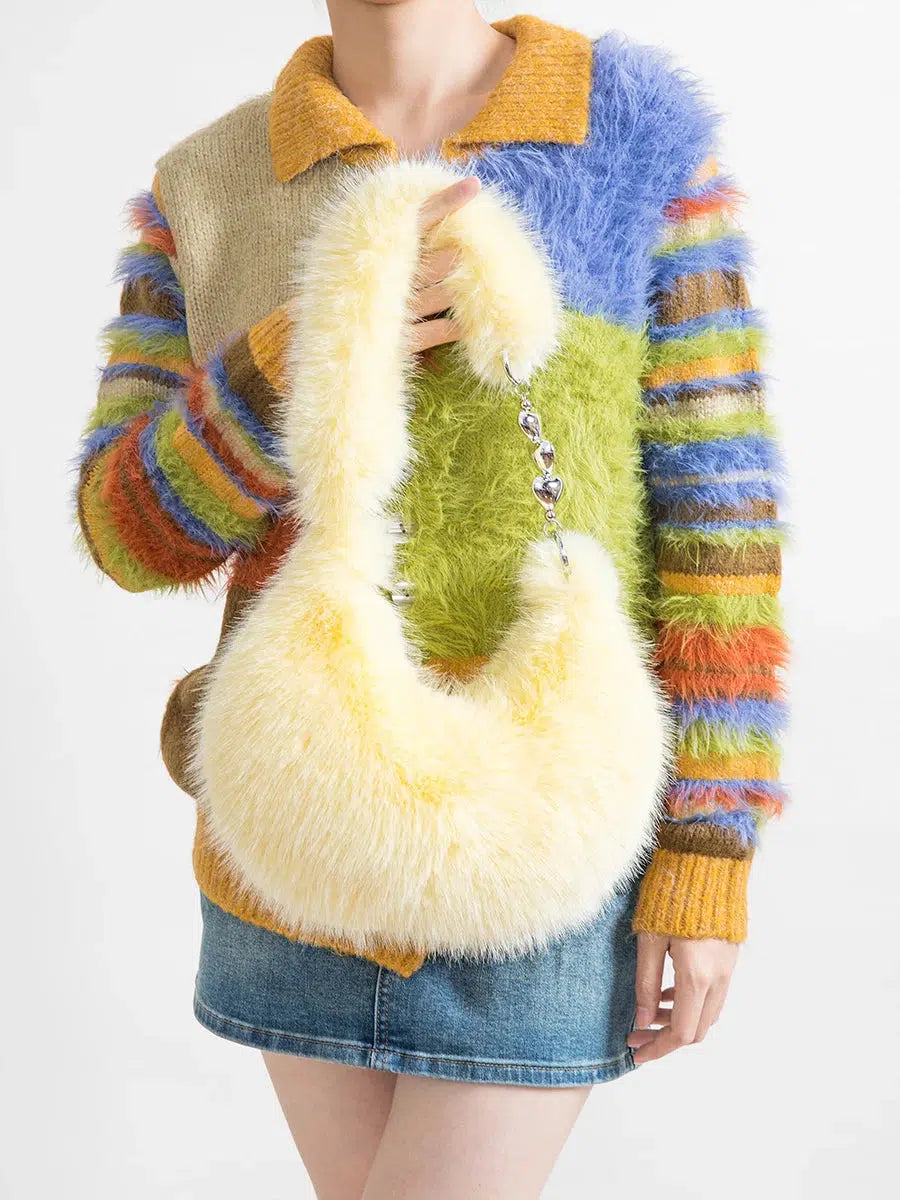 Litlookz Studio Soft Girl Fluffy Multifunctional Bag