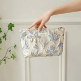 Litlookz Studio Soft Girl Gold Flower Makeup Bag, view 3