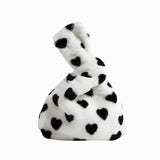Litlookz Studio Soft Girl Heart Fluffy Wrist Bag, view 4