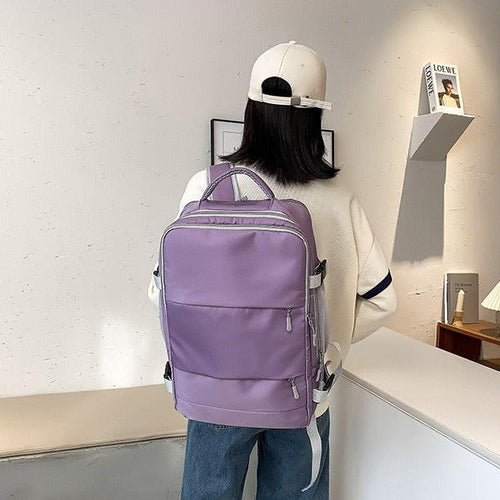 Litlookz Studio Soft Girl Hidden Pockets Travel Backpack