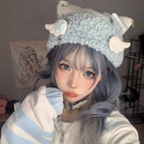 Litlookz Studio Soft Girl Kawaii Wings Knitted Beanie, view 2