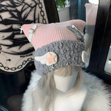Litlookz Studio Soft Girl Kawaii Wings Knitted Beanie, view 5