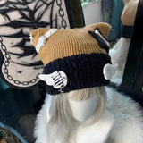 Litlookz Studio Soft Girl Kawaii Wings Knitted Beanie, view 6