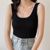 Litlookz Studio Soft Girl Knitted Tank Top, view 4