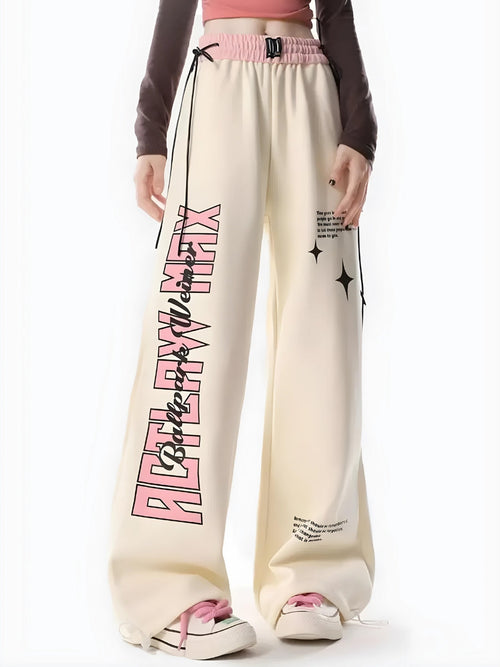 Litlookz Studio Soft Girl Lace Up Sweatpants