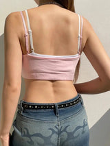 Litlookz Studio Soft Girl Layered Crop Top, view 2