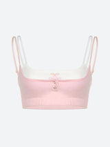 Litlookz Studio Soft Girl Layered Crop Top, view 3