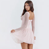 Litlookz Studio Soft Girl Mesh Corset Mini Dress, view 2
