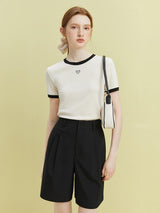 Litlookz Studio Soft Girl Minimal Heart Tee, view 3
