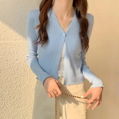 Litlookz Studio Soft Girl One Button Cardigan