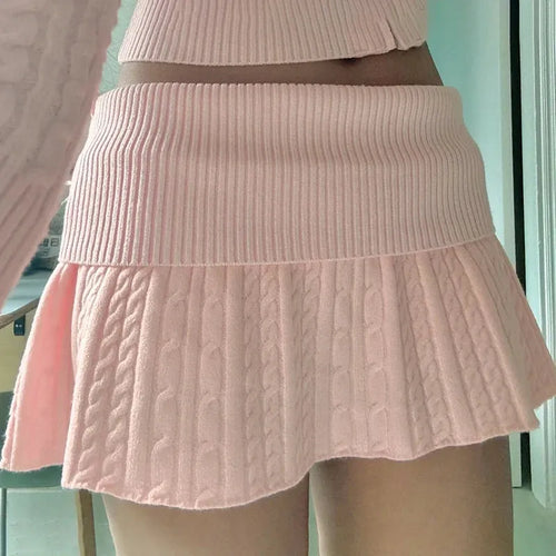 Litlookz Studio Soft Girl Pink Mini Skirt