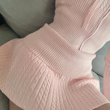Litlookz Studio Soft Girl Pink Mini Skirt, view 2
