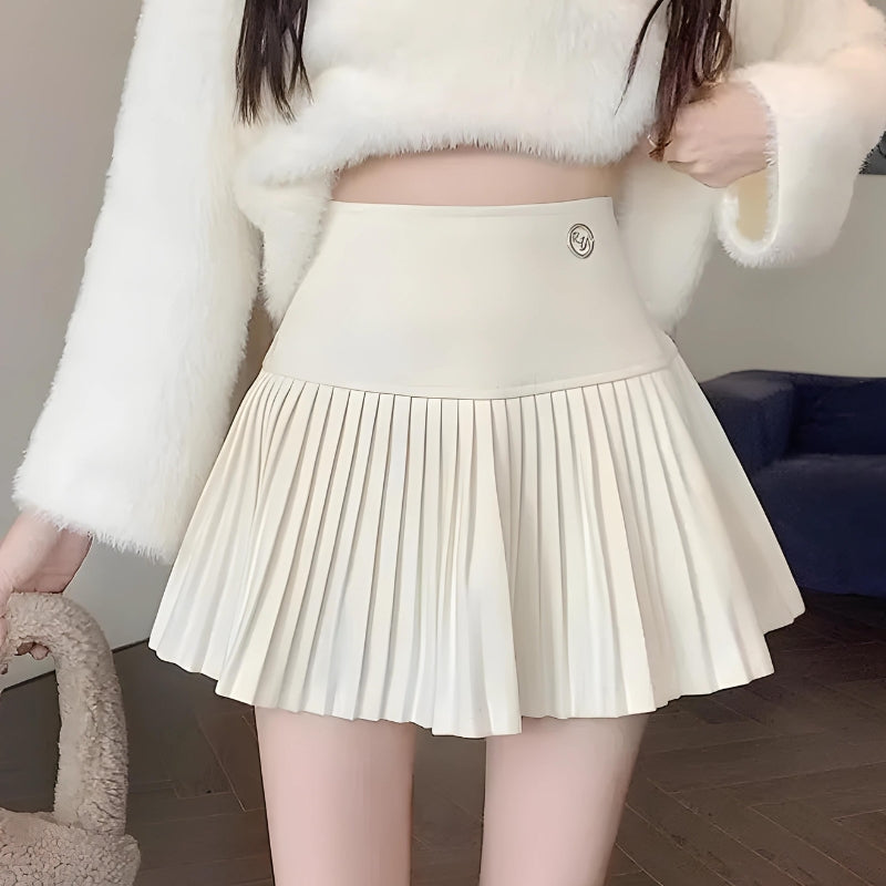Litlookz Studio Soft Girl Pleated High Rise Mini Skort