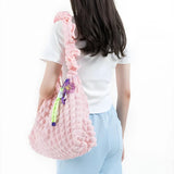 Litlookz Studio Soft Girl Quilted Ruched Hobo Bag, view 2