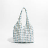 Litlookz Studio Soft Girl Quilted Striped Handbag, view 3