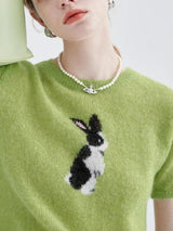 Litlookz Studio Soft Girl Rabbit Knitted Top, view 2