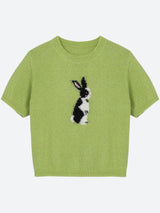 Litlookz Studio Soft Girl Rabbit Knitted Top, view 4