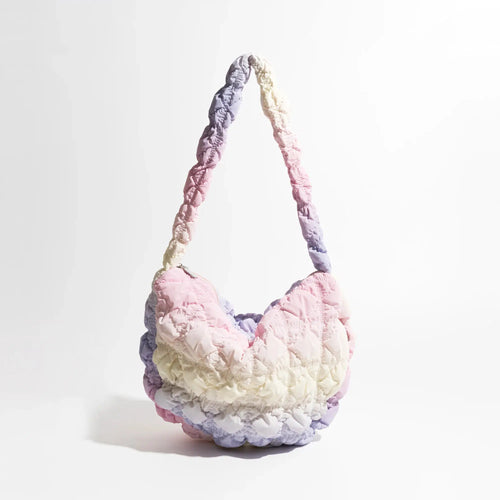 Litlookz Studio Soft Girl Rainbow Quilted Bag