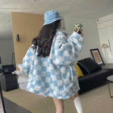 Litlookz Studio Soft Girl Reversible Checkered Jacket, view 2