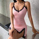 Litlookz Studio Soft Girl Slit Mini Dress, view 3
