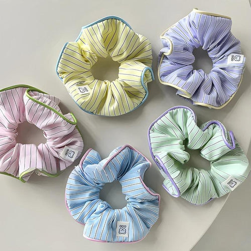 Litlookz Studio Soft Girl Striped Scrunchies