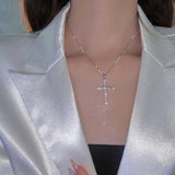Litlookz Studio Sparkle Cross Necklace, view 3