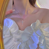 Litlookz Studio Sparkle Cross Necklace, view 5