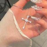 Litlookz Studio Sparkle Cross Necklace, view 6