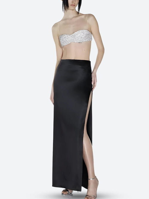 Litlookz Studio Sparkle Rhinestone Bra Crop Top